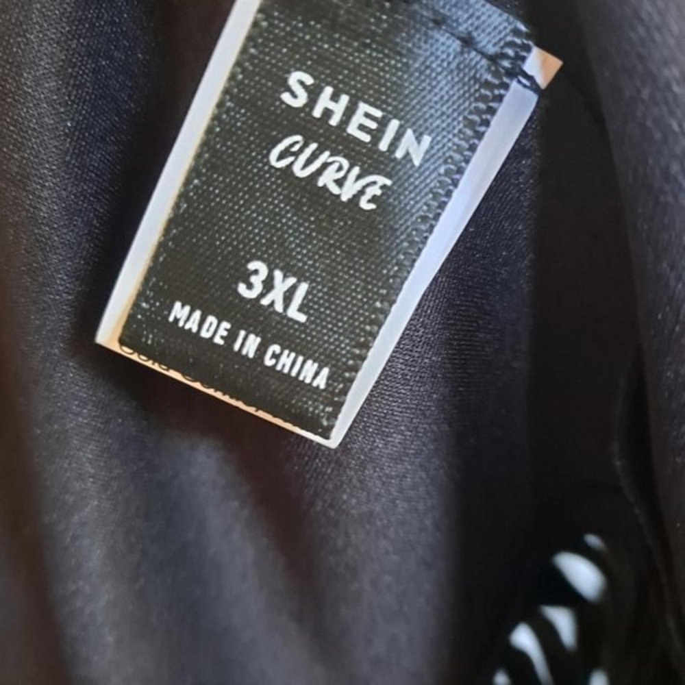 Shein Black Vest with Fringe Size 3XL RP‎ - Picture 4 of 7